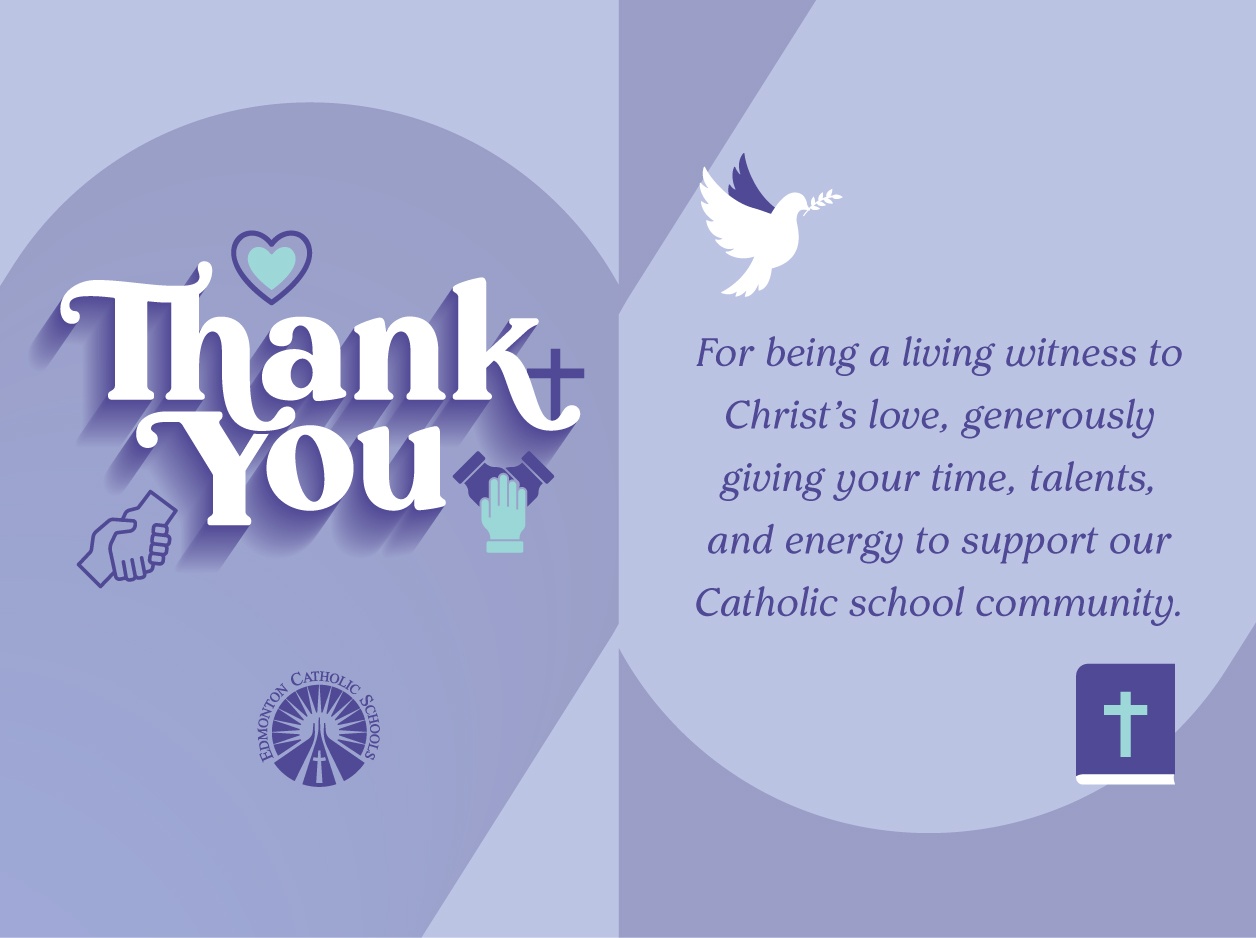 Thank you for being a living witness to Christ's love, generously giving your time, talents and energy. 